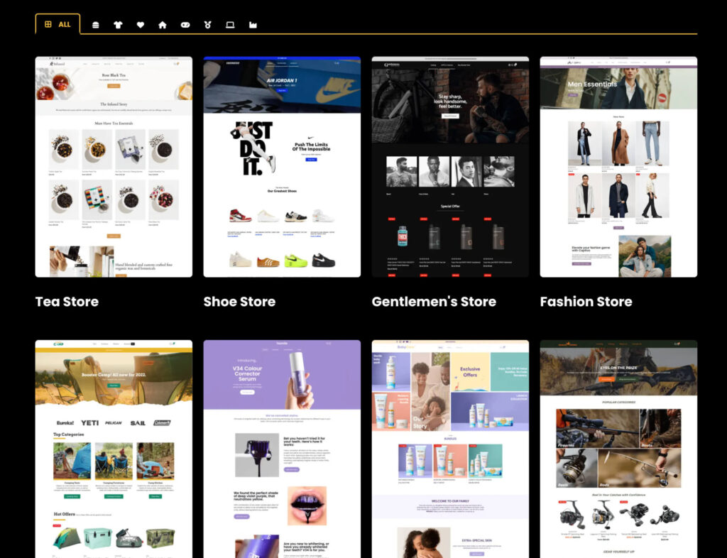 Shopify Booster Theme Demo Templates